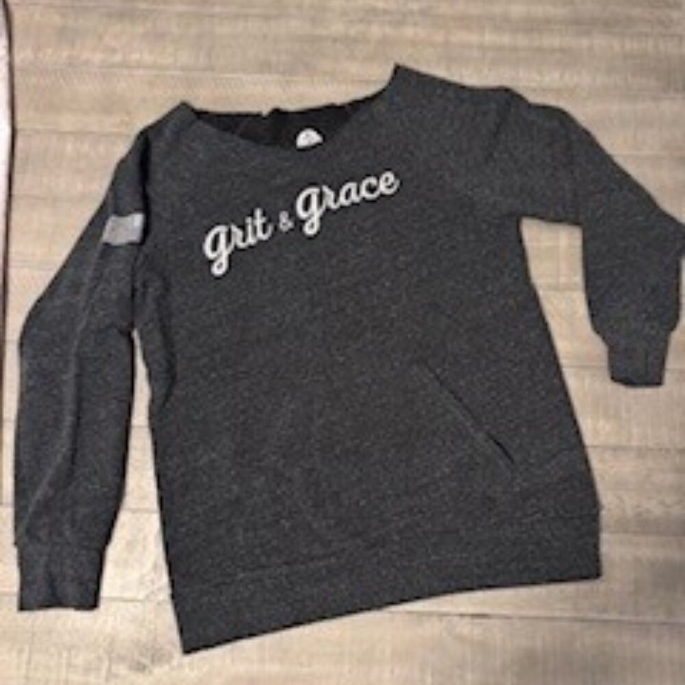 Red White Blue Apparel-Women's Grit & Grace Off the shoulder Sweatshirt